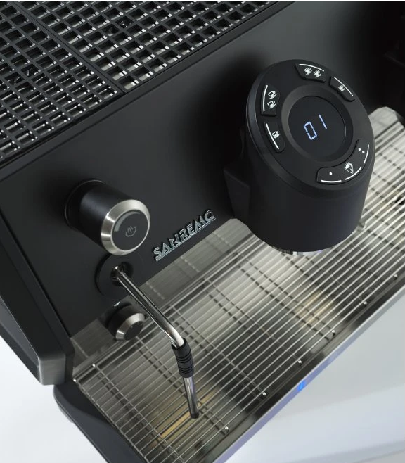 Profesionální pákový kávovar Sanremo D8 2GR, PID, LED, Total  white